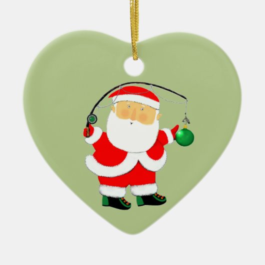 Décoration En Céramique Cadeau de vacances de pêche (Devant)