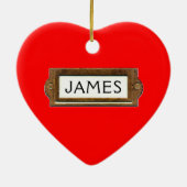 Décoration En Céramique Cadeau de vacances de pêche (Dos)