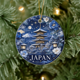 Décoration En Céramique Cadeau de vacances pittoresque du Japon