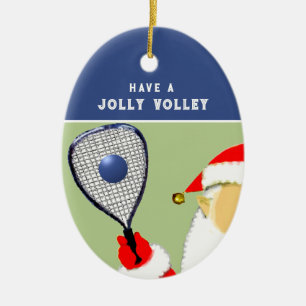 Décoration En Céramique Cadeau de vacances pour joueur de racquetball