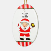 Décoration En Céramique Cadeau de vacances Softball (Gauche)