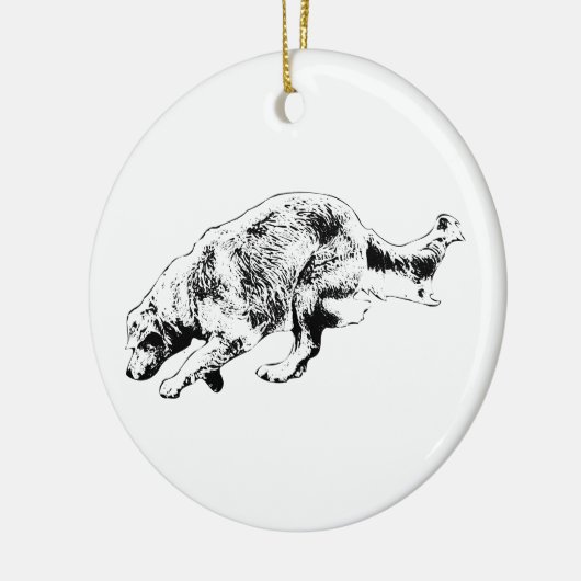 Décoration En Céramique Cadeau doré Ready-Set-Joy (Gauche)