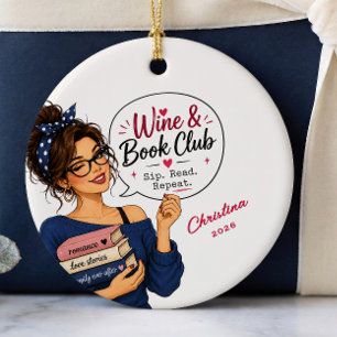 Décoration En Céramique Cadeau d'ornement personnalisé pour le club de lec