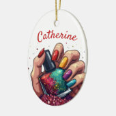 Décoration En Céramique Cadeau dynamique pour les maniéristes Nom personna (Gauche)