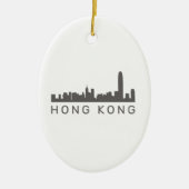 Décoration En Céramique Cadeau HK Skyline Hong Kong (Devant)