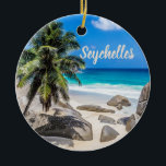 Décoration En Céramique cadeau Mahe Seychelles Carana Beach<br><div class="desc">Mahe Seychelles Carana Beach cadeau vacances souvenir ou cadeau pour les voyageurs.</div>