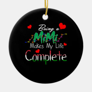 Décoration En Céramique Cadeau Mimi   Être Mimi Rend Ma Vie Complète