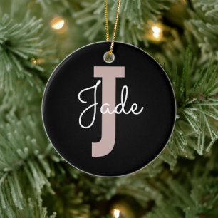 Décoration En Céramique Cadeau Monogramme personnalisé pour les noms comme
