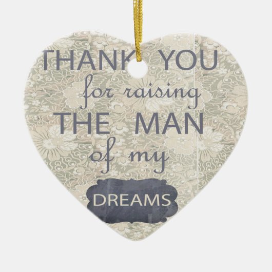 Décoration En Céramique Cadeau parfait pour la belle-mère (Devant)