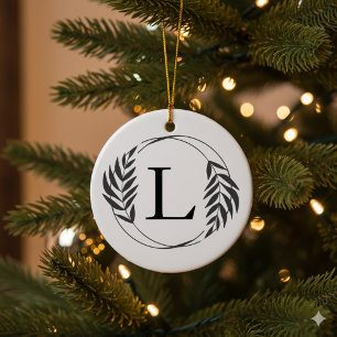 Décoration En Céramique Cadeau personnalisé avec monogramme personnalisé