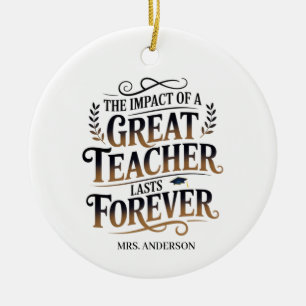 Décoration En Céramique Cadeau personnalisé de grand professeur qui dure p
