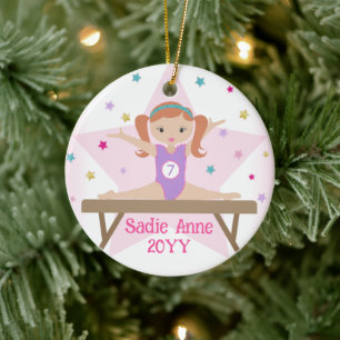 Décoration En Céramique Cadeau Personnalisé Gymnastique Cheveux Roux Rouss