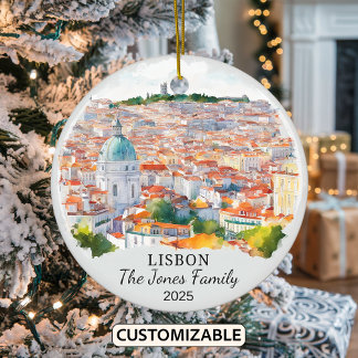 Décoration En Céramique Cadeau personnalisé Lisbonne, Portugal
