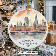 Cadeau personnalisé Londres Ornament, Angleterre