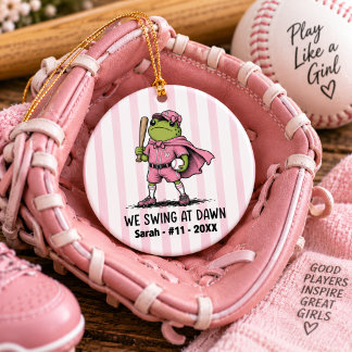 Décoration En Céramique Cadeau personnalisé pour joueuse de baseball fille