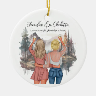 Décoration En Céramique Cadeau personnalisé pour le portrait de meilleur a