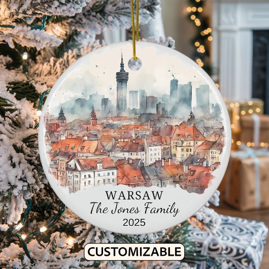 Décoration En Céramique Cadeau personnalisé Varsovie, Pologne