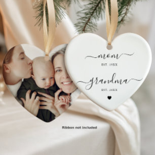 Décoration En Céramique Cadeau Photo de Maman à Grand-mère