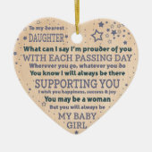 Décoration En Céramique Cadeau pour fille (Devant)