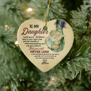 Décoration En Céramique Cadeau pour fille - de maman