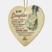 Décoration En Céramique Cadeau pour fille - de maman (Gauche)