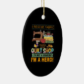 Décoration En Céramique Cadeau Quilting | J'Ai Secouru Un Tissu Trappé La (Droite)