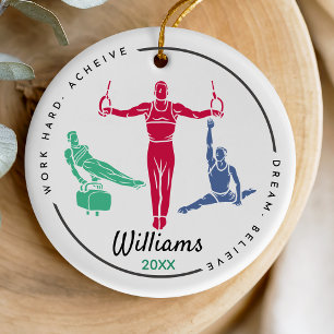 Décoration En Céramique Cadeau Sportif de Compétition de Gymnastique Mascu