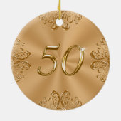 Décoration En Céramique Cadeaux bon marché du 50e anniversaire de Mariage, (Dos)