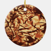 Décoration En Céramique Cadeaux Camo Camouflage Brown pour chasseurs (Dos)