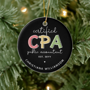 Décoration En Céramique Cadeaux comptables publics certifiés CPA personnal