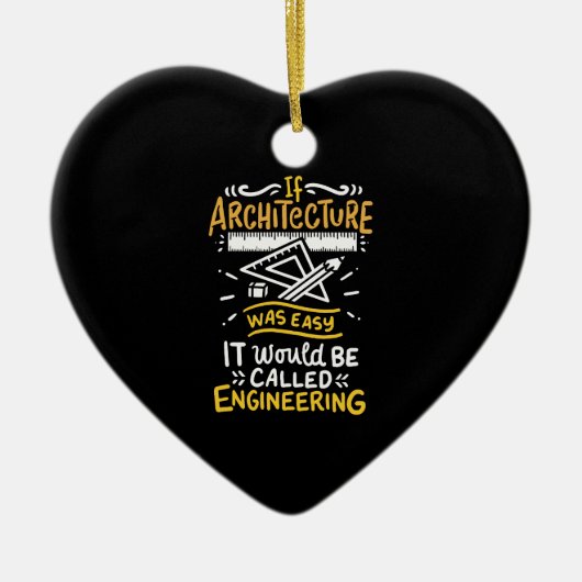 Décoration En Céramique Cadeaux d'architecte (Devant)