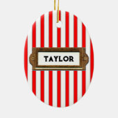 Décoration En Céramique Cadeaux de vacances de volleyball (Dos)