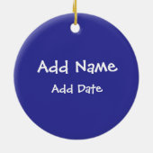 Décoration En Céramique Cadeaux d'équipe de volley-ball - Bleu (Dos)