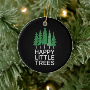 Décoration En Céramique Cadeaux drôles de camping d'arbres peu heureux