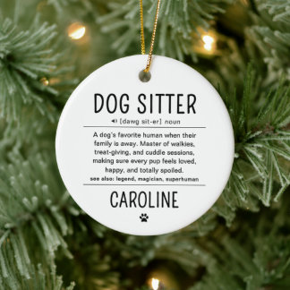 Décoration En Céramique Cadeaux drôles de gardien de chien personnalisé Ga