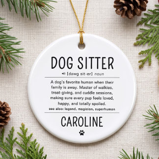 Décoration En Céramique Cadeaux drôles de gardien de chien personnalisé Ga