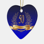 Décoration En Céramique Cadeaux du 50e anniversaire Mariage (Gauche)