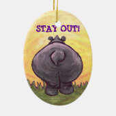 Décoration En Céramique Cadeaux et accessoires Hippopotamus (Dos)