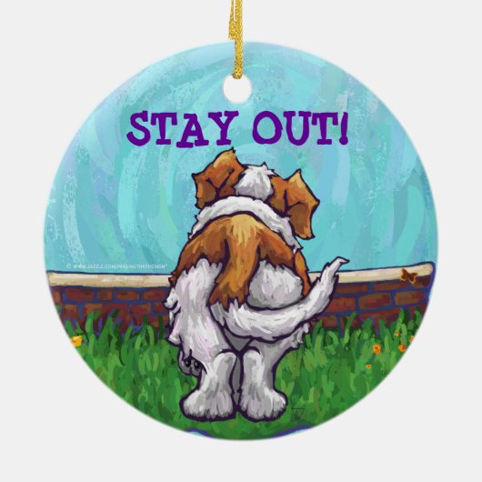 Décoration En Céramique Cadeaux et accessoires St. Bernard (Dos)