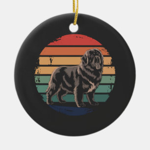 Décoration En Céramique Cadeaux Rétro Terre-Neuve Vintage pour Hommes Amou