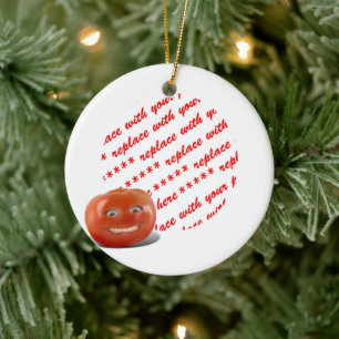 Décoration En Céramique Cadre photo de tomate souriante heureux