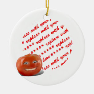 Décoration En Céramique Cadre photo de tomate souriante heureux