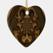 Décoration En Céramique Café Brown Flux Kaleidoscope Art Imprimer (Droite)