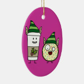 Décoration En Céramique Café Elf et beignet fou Elf (Droite)