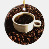 Décoration En Céramique Café et haricots (Dos)