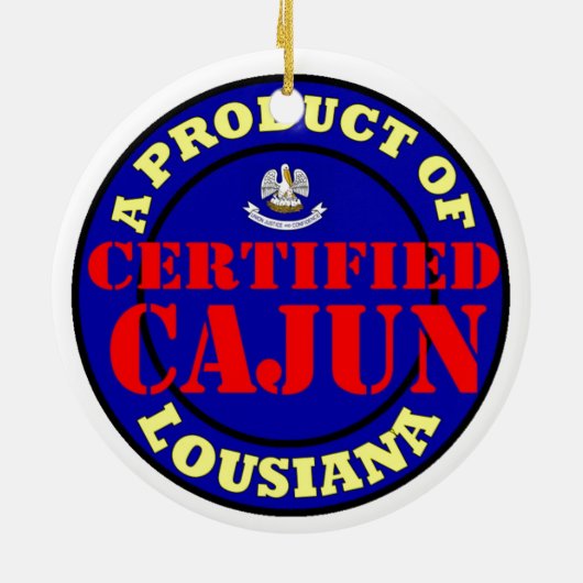DÉCORATION EN CÉRAMIQUE CAJUN CERTIFIÉ (Dos)