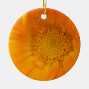 Décoration En Céramique Calendrier personnalisé macro Souci Orange