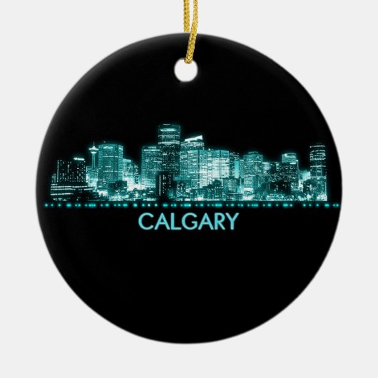 Décoration En Céramique Calgary Skyline (Devant)