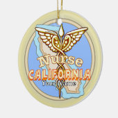 Décoration En Céramique California Nurse Caduceus (Gauche)