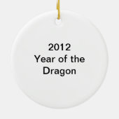 Décoration En Céramique Calligraphie chinoise pour dragon sur Red Ball (Dos)